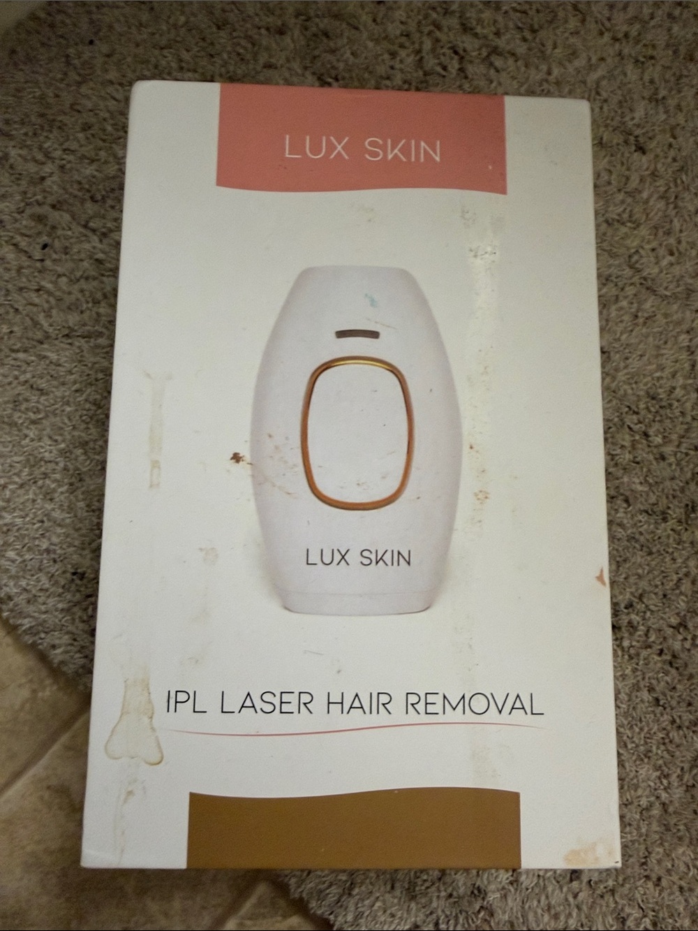 IPL Hair Removal Device — White and Gold